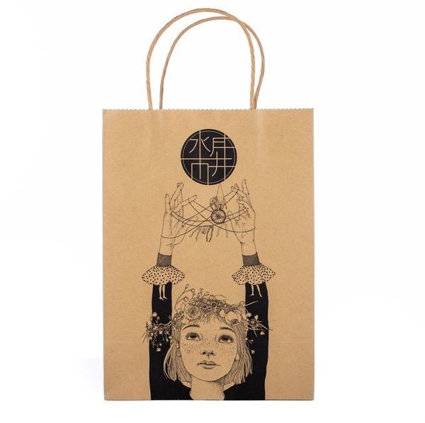 Kraft Paper Custom Packaging Bags Shopping Bags With Customized Size Recyclable