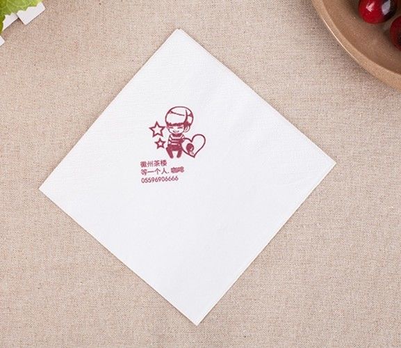 Coffee Napkin Tissue Paper With Logo Paper Restaurant 15-25 Gsm/M2 Virgin Pulp