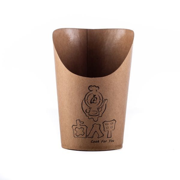 Kraft Paper Disposable Paper Cup Waffle Cups With Customized Logo Stable