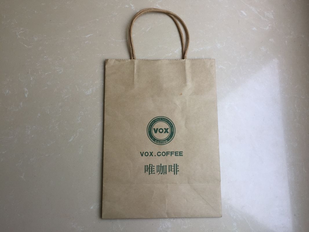 Kraft Paper Custom Packaging Bags For Food Packaging Restaurants Coffee