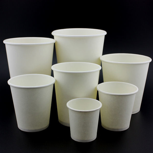 Single Wall Disposable Paper Cup Design Paper Coffee Cup Beverage With Lid