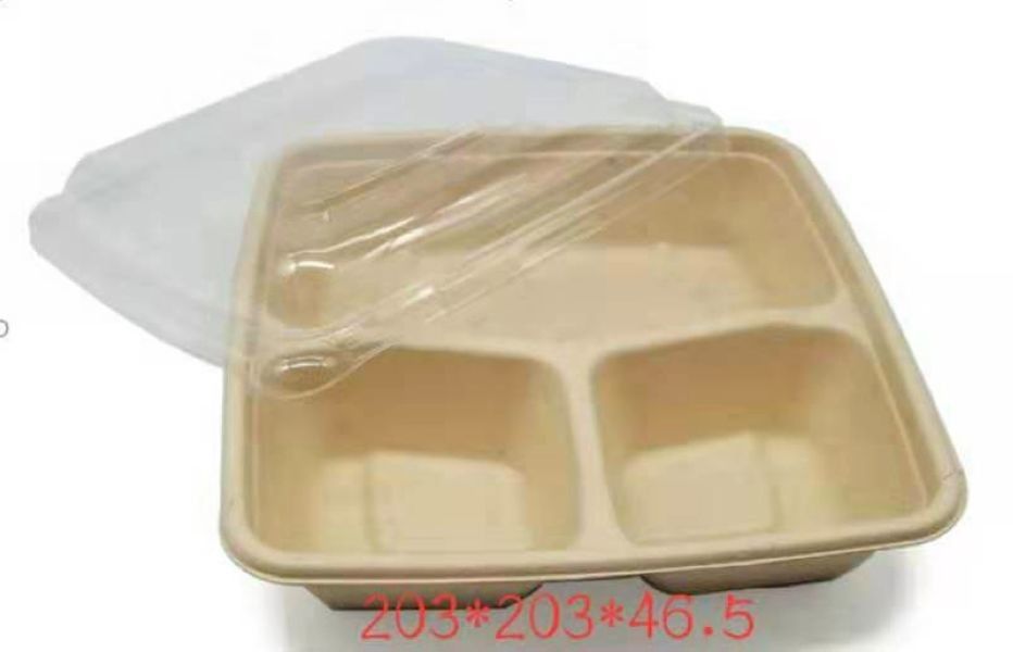 Corn Starch Biodegradable And Compostable Tableware Lunch Box Restaurants