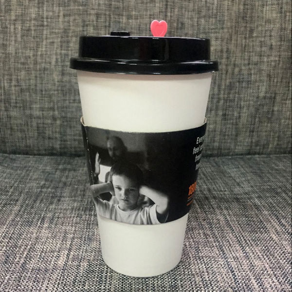 Disposable Eco Friendly Coffee Cup Sleeves for 12oz, 16oz cups