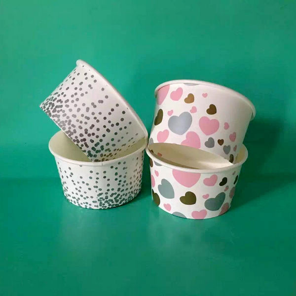 250ml Volume Paper Ice Cream Cups 230g-380g Gsm Ideal for Serving Delicious Ice Cream