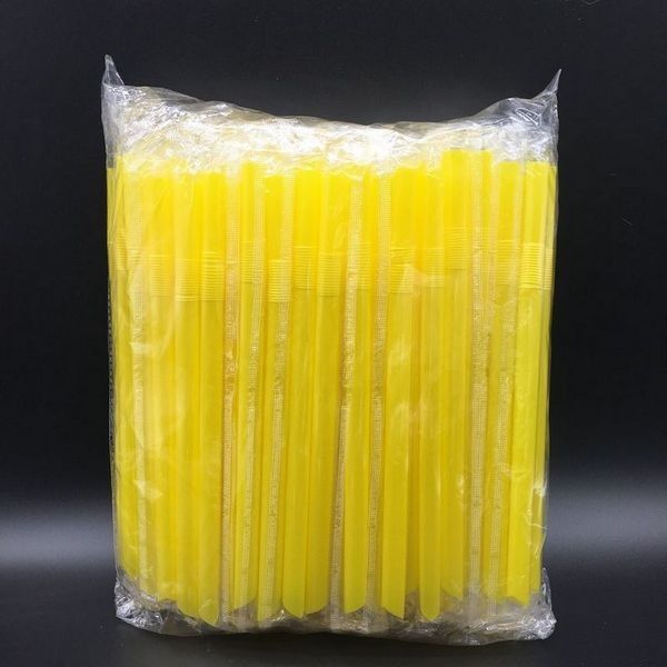 0.6*23cm Colorful Plastic Drinking Straws For Boba Shops