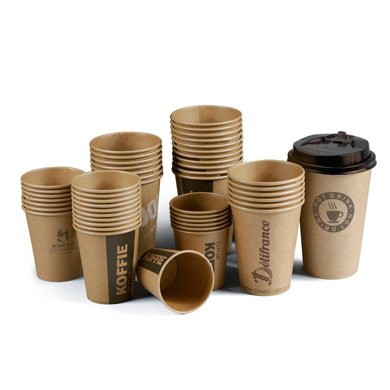 16oz Printing Disposable Paper Cup PMS Soyabean Milk Cup