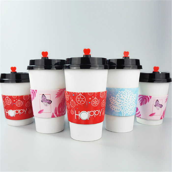 Single Wall White Eco friendly Insulated Disposable Double Wall Paper Cups / Cell Phone Card Sleeves