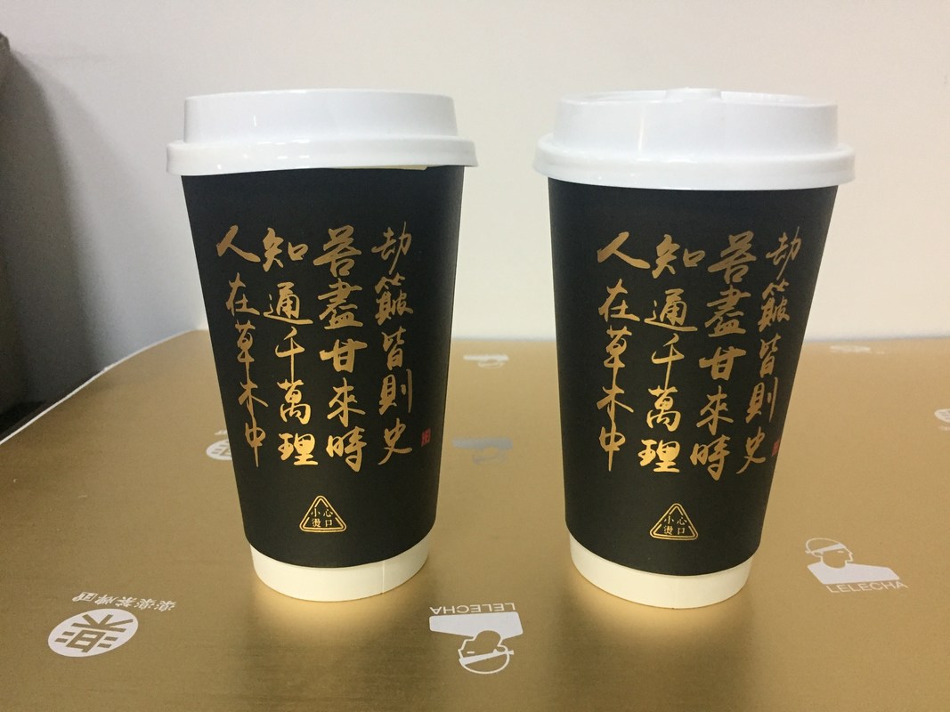 Black Disposable Paper Cup 20OZ Capacity Ideal for Catering Services Coffee Shops and Outdoor Events