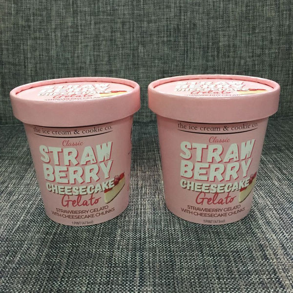 Custom Printed Paper Ice Cream Cups Disposable 16oz Food Grade Flexo ...