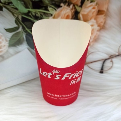16oz French Fries Holder Cup Disposable Take-out Party Baking Supplies Kraft Paper Cups Holder for Baking Cakes Egg Waff