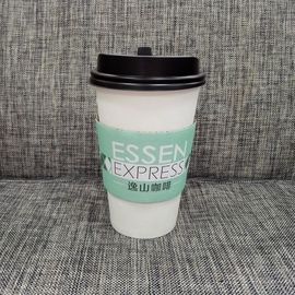Coffee Paper Cup Sleeve Custom Logo With Food Grade Corrugated Kraft Paper