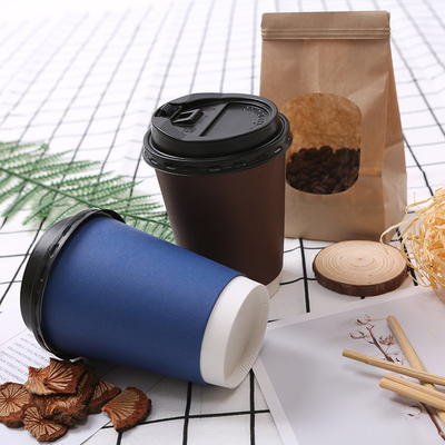 Hot Drink Disposable Paper Cup Compostable Coffee Cups 14oz 16oz